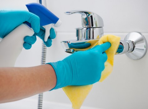 Post-construction cleaning equipment and dust removal in a Merton home