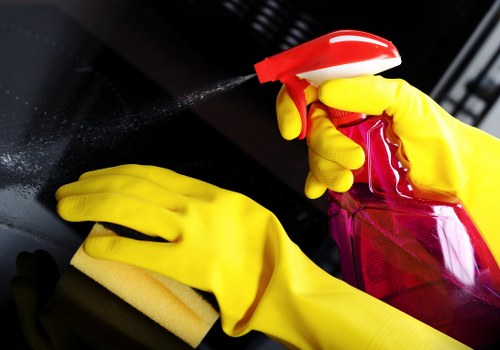 Merton Carpetcleaning staff managing a safe cleaning setup indoors