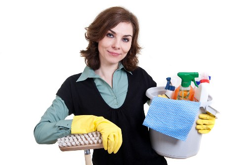 Professional carpet cleaning completed with safety and care